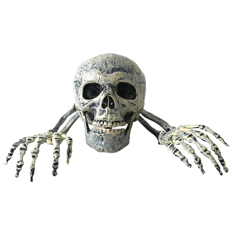 halloween Garden Decoration fake Skull Skeleton scary props Horror Tombstone Haunted House Outdoor Decor Graveyard Trick Props