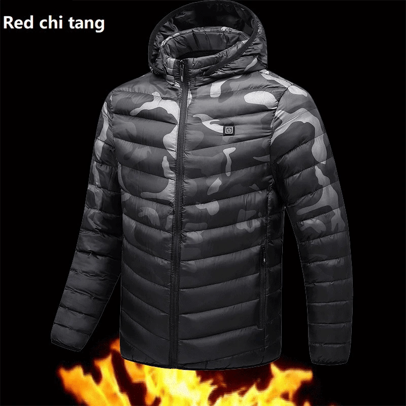Winter Warm Men Jacket Coat Casual Autumn Stand Collar Puffer Thick Hat White Duck Parka Male Men's Winter Down Jacket With Hood