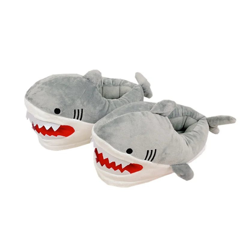2022 New Arrival Animel Shark Home Shoes For Unisex Creativity Boys Slippers Men Winter Spring Indoor Slippers Floor Fur Slipper