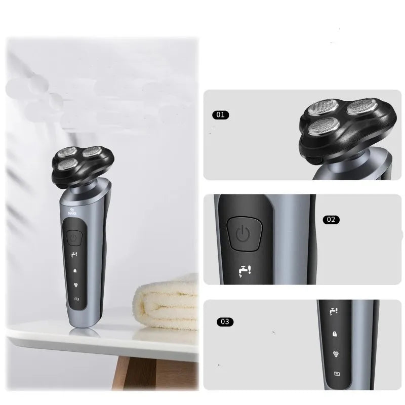 New 9D electric shaver USB car mounted high-power full body washing beard knife four in one charging shaver