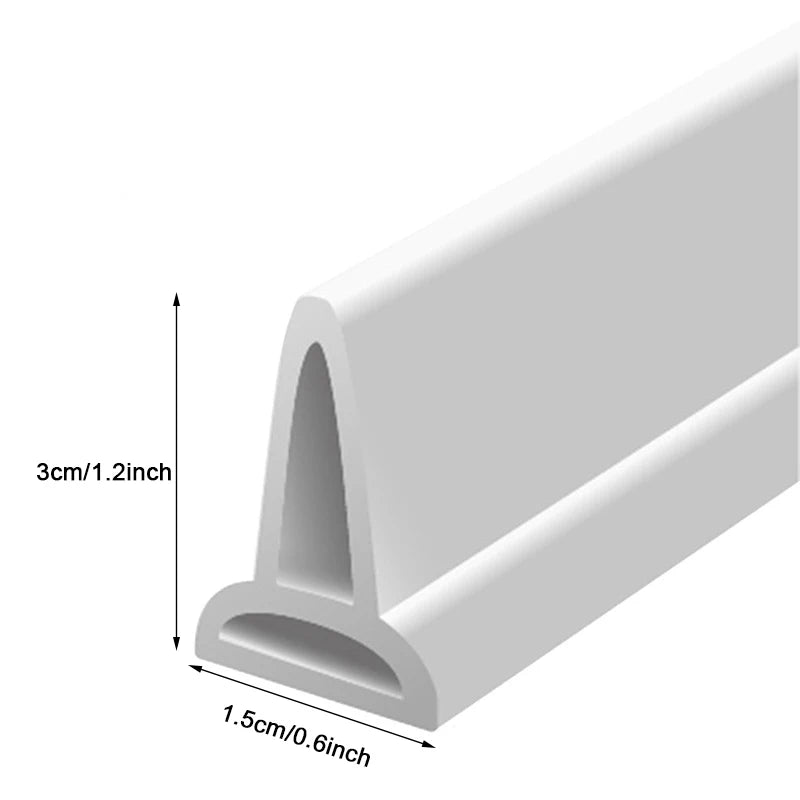 Bathroom Toilet Wet Dry Separation Barrier Stopper Retaining Strip Shower Dam Flood Barrier Watertight Seals Countertop Floors