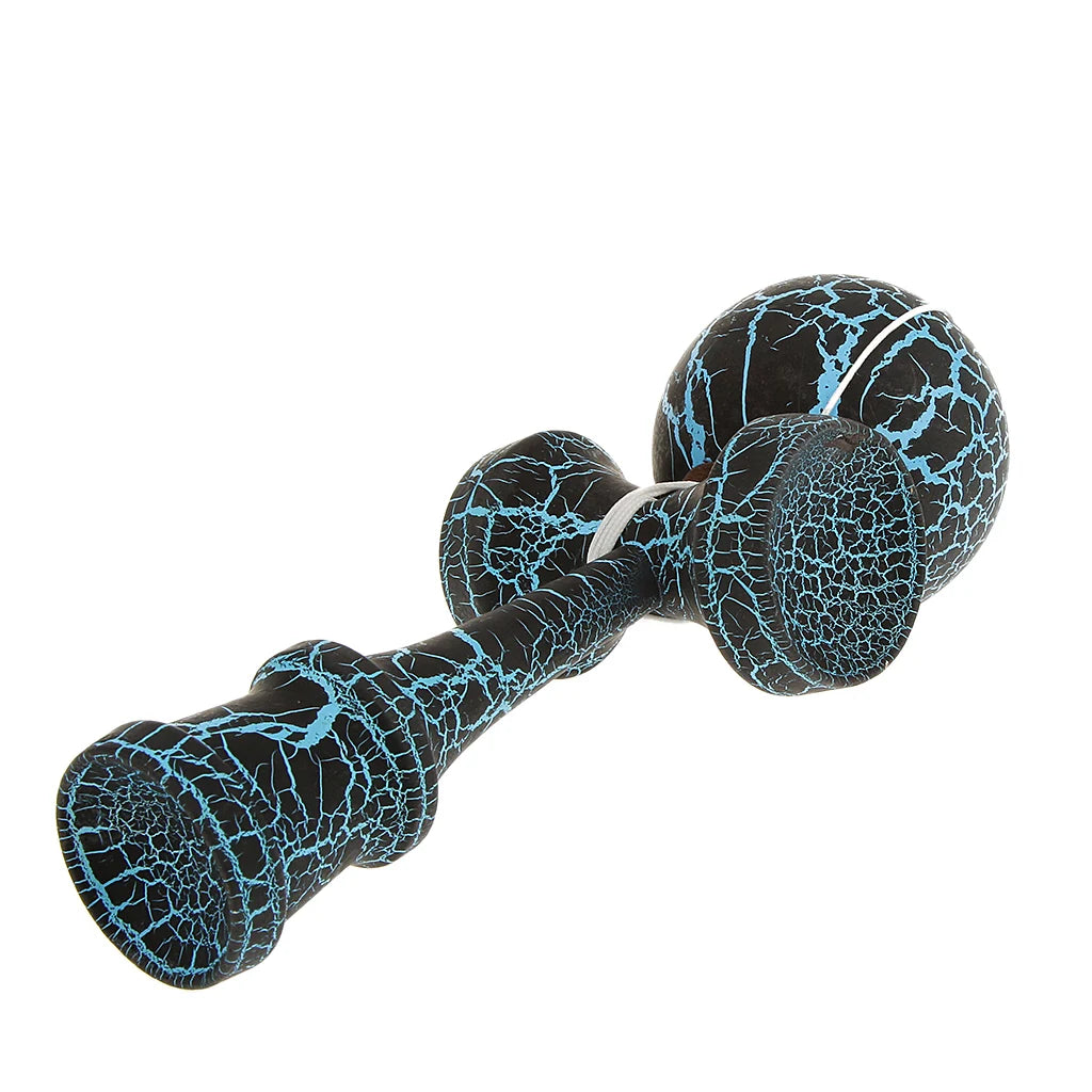 Full Crackle Paint Kendama Japanese Traditional Toy Kids Wooden Skill Ball Games Japanese Wooden Cup Ball String Stick Games