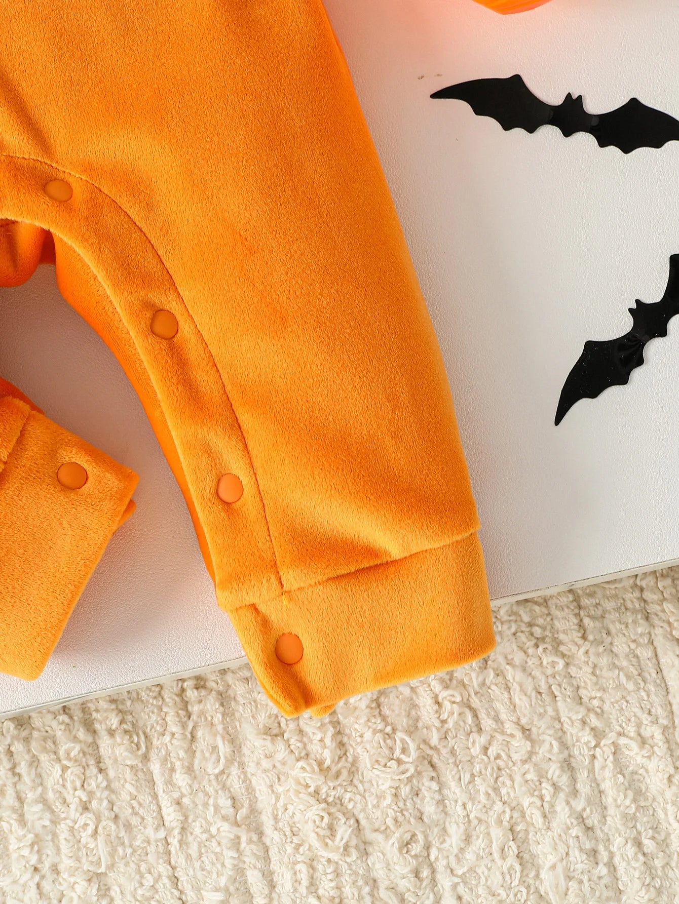 4Pcs Children's Clothing Baby Boys /Girls Fall/ Winter Jumpsuit Halloween Pumpkin Hat Long Sleeved Crawling Romper For 0-1Y