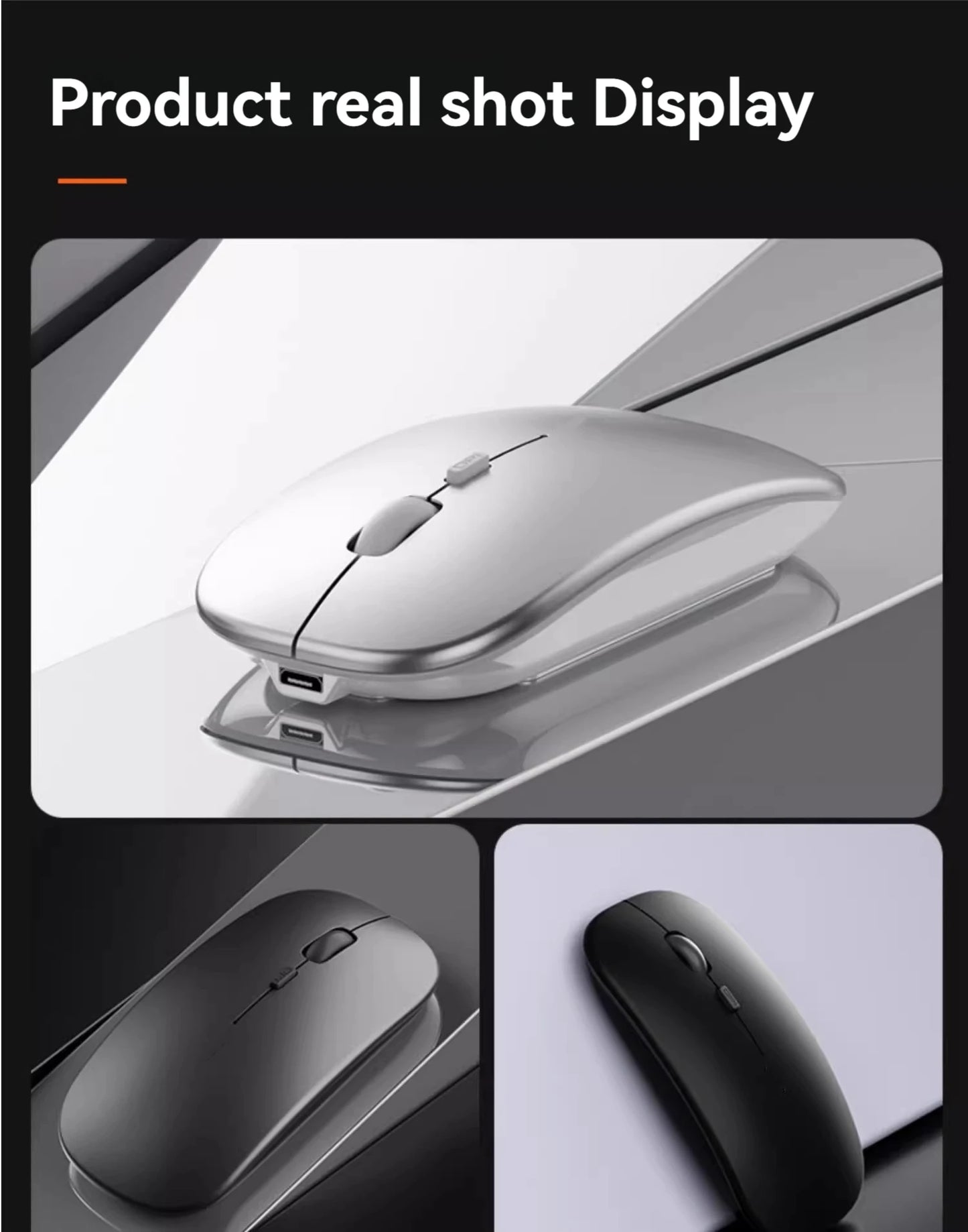 Bluetooth Mouse For iPad Samsung Huawei Lenovo Android Windows Tablet Battery Wireless Mouse For Notebook Computer