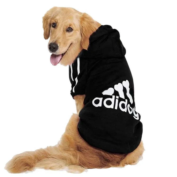 Winter Pet Dog Clothes Adidog Sweatshirts Fleece Warm Coat Clothing for Small Large Dogs Chihuahua Hoodie Pet Costume S-9XL