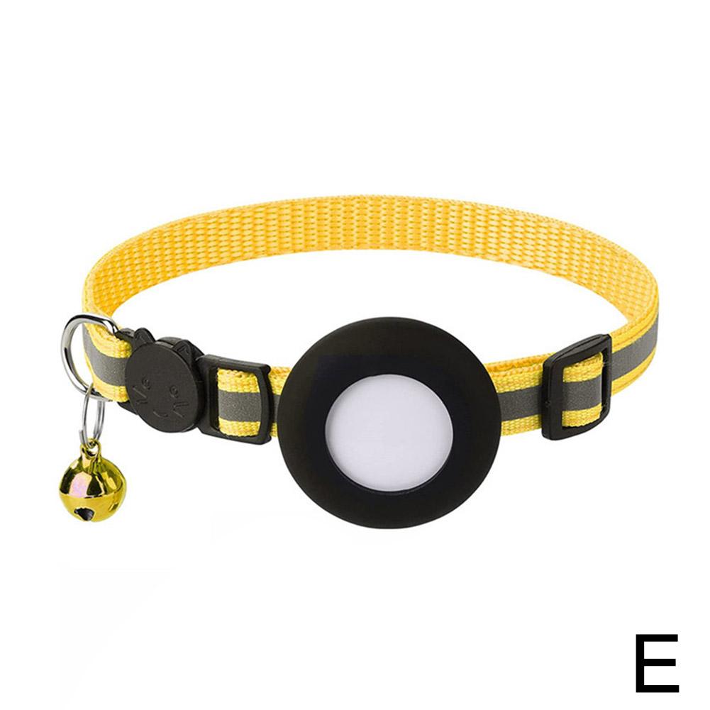 Anti-Lost Cat Collar For Airtag GPS Tracker Protective Case With Bell Reflective Cats Necklace Kitten Accesories Pet Products