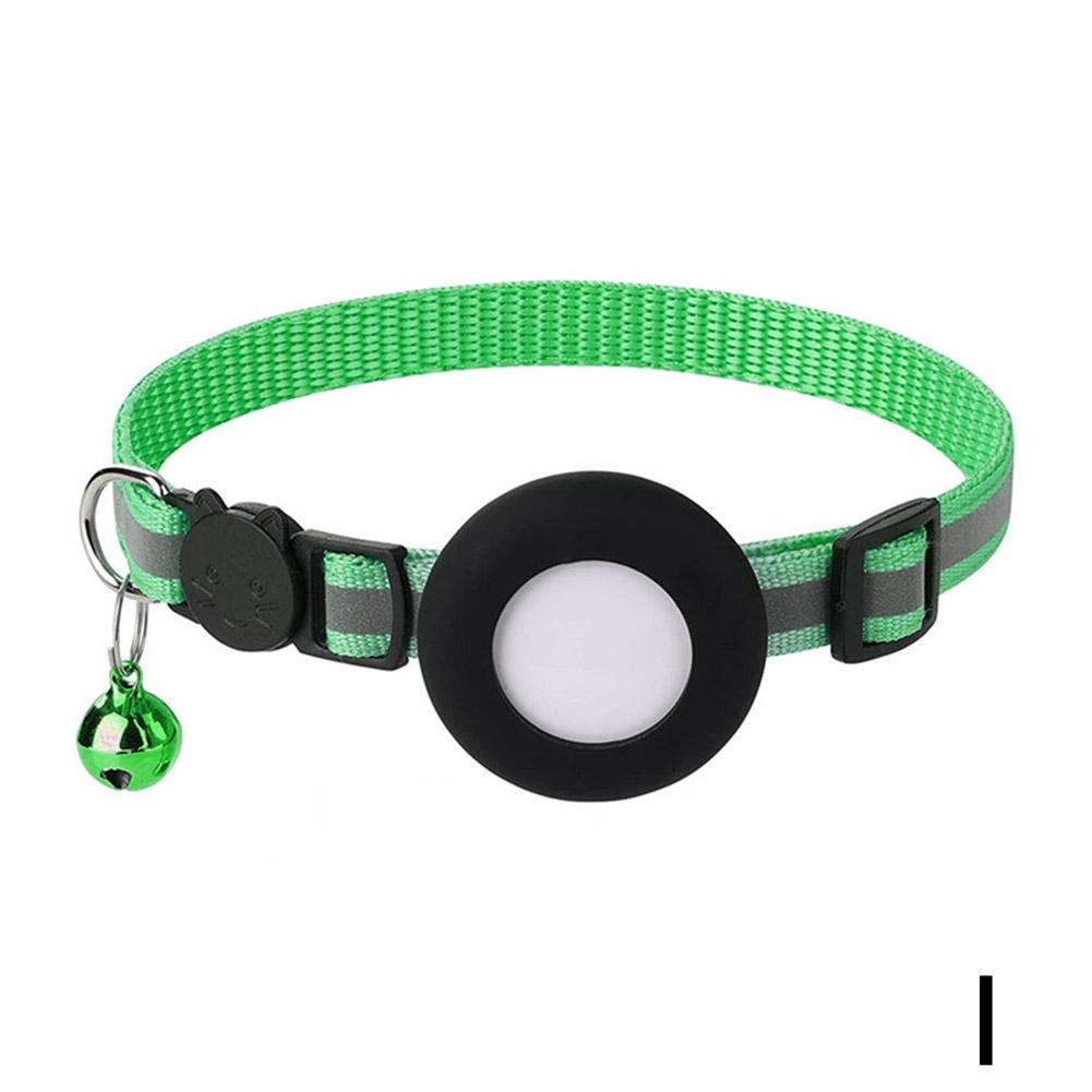 Anti-Lost Cat Collar For Airtag GPS Tracker Protective Case With Bell Reflective Cats Necklace Kitten Accesories Pet Products