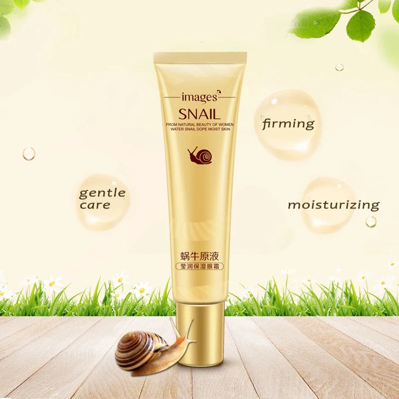 Snail Eye Cream Nourishing Dry Skin Fade Fine Lines Brighten Eye Collagen Cream Remove Dark Circles Eye Bags Skin Care Eye Gel