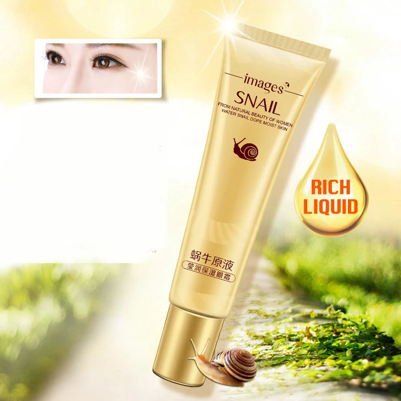 Snail Eye Cream Nourishing Dry Skin Fade Fine Lines Brighten Eye Collagen Cream Remove Dark Circles Eye Bags Skin Care Eye Gel