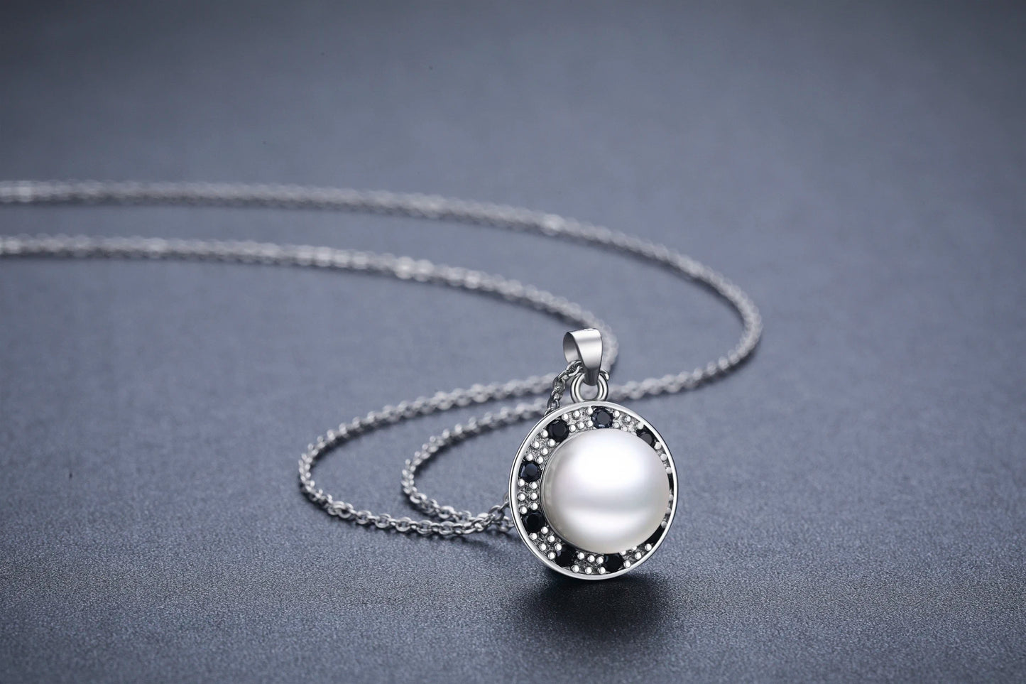 BLACK AWN Silver Necklace Silver Color Slide Necklace Women Jewelry Classic Round Necklaces&Pendants K075