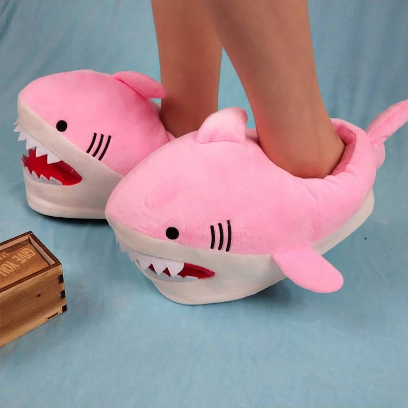 2022 New Arrival Animel Shark Home Shoes For Unisex Creativity Boys Slippers Men Winter Spring Indoor Slippers Floor Fur Slipper