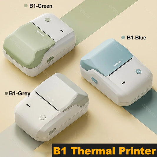 NIIMBOT Mobile B1 Label Printer Bluetooth Thermal Paper Pocket Maker Self-Adhesive Sticker Labeling Tag Price for Retail Store