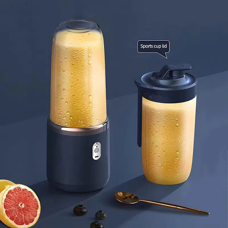 Handheld Usb Personal Mini Juicer Cup Portable Juicer Blender for Travel Water Bottles with Single or Double Cups