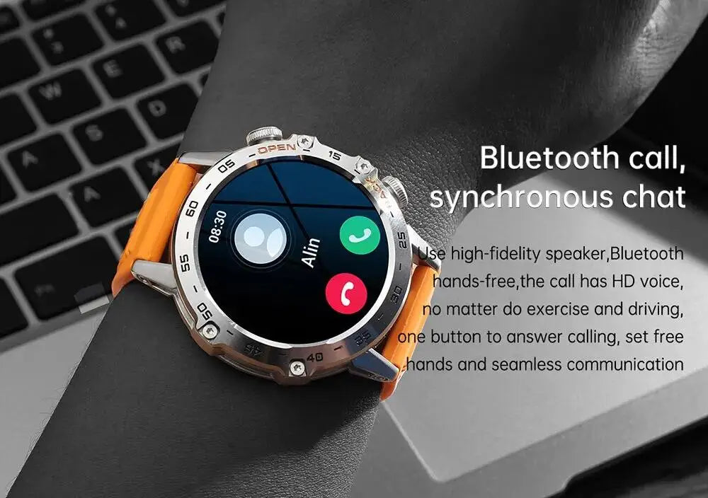 LIGE Smart Watch New1.39" Bluetooth Call Men Outdoor Sport Fitness Heart Rate Health Monitoring Smartwatch for Android IOS Phone