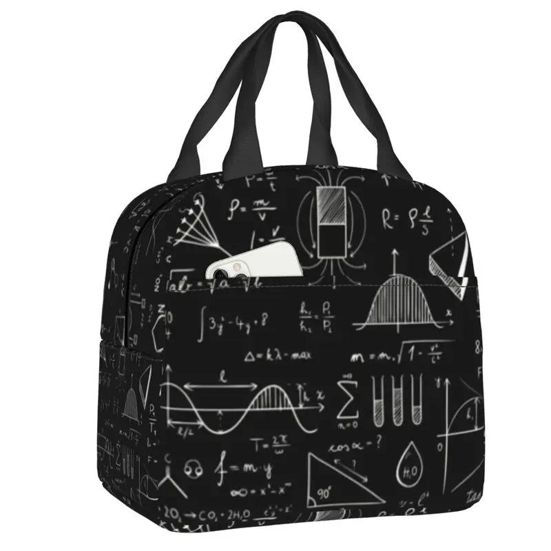 Custom I Am A Scientist Lunch Bag Science Physics Chemistry Biology Cooler Thermal Insulated Lunch Boxes for School Children