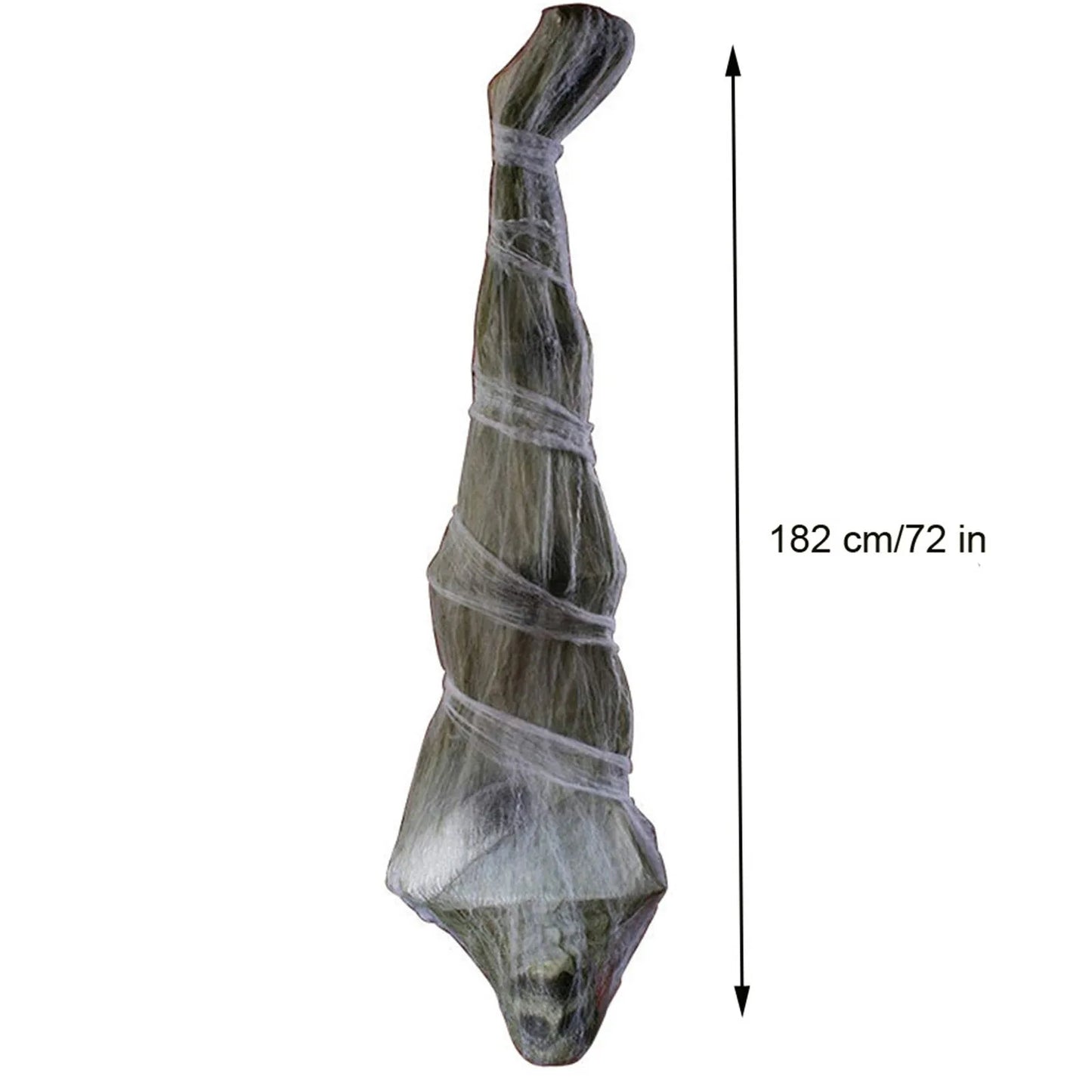 Halloween 72 Inch Life Size Hanging Creepy Cocoons Corpse Upside Down Ghost Scary Mummy Decoration Party Home Ornament Props New