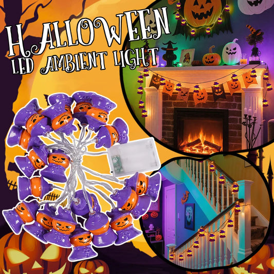 New Creative Halloween Pumpkin Ghost Lantern String Supplies Luminous Decorative Items Props Household Scene Arrangement Gifts