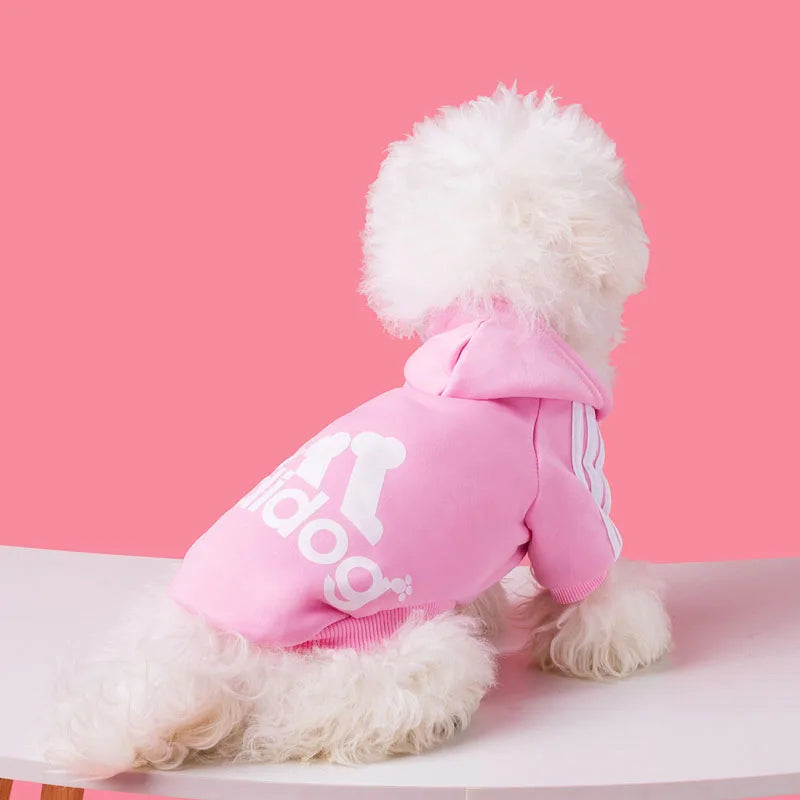 Winter Pet Dog Clothes Adidog Sweatshirts Fleece Warm Coat Clothing for Small Large Dogs Chihuahua Hoodie Pet Costume S-9XL