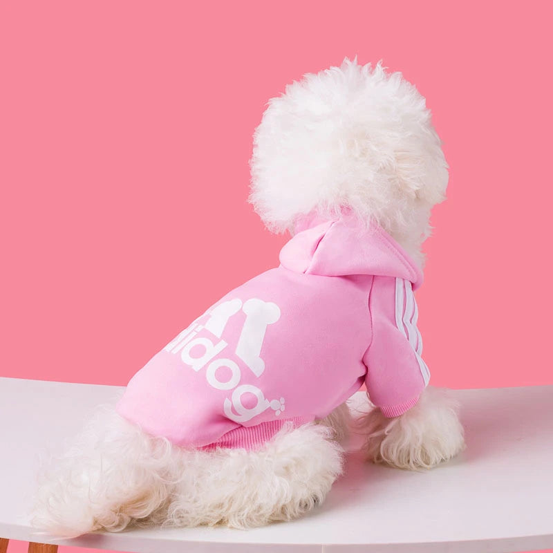 Winter Pet Dog Clothes Adidog Sweatshirts Fleece Warm Coat Clothing for Small Large Dogs Chihuahua Hoodie Pet Costume S-9XL