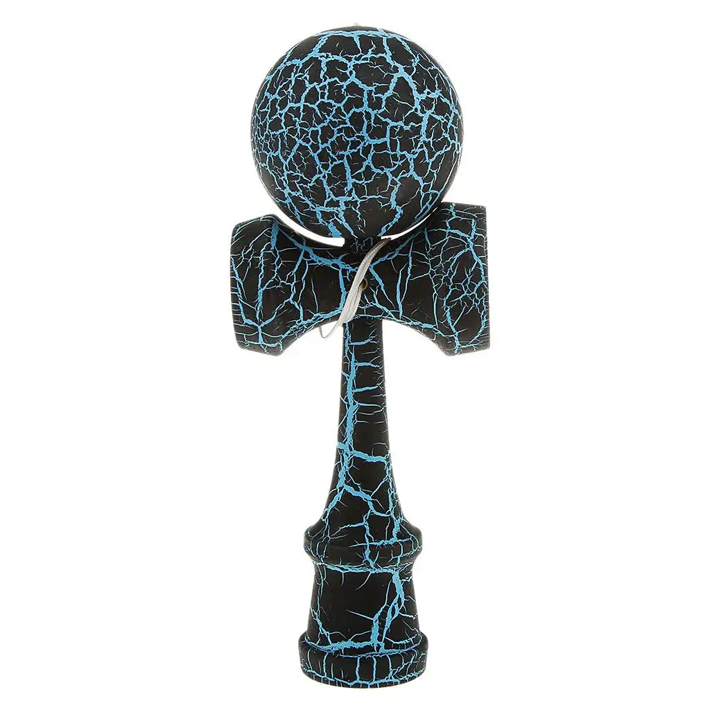 Full Crackle Paint Kendama Japanese Traditional Toy Kids Wooden Skill Ball Games Wooden Cup Ball String Stick Game Toy Accessory