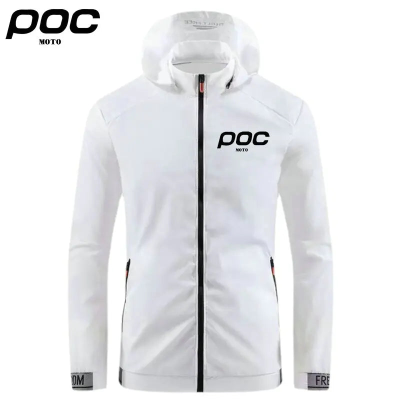 Moto Poc Summer Men Windproof Waterproof Cycling Jacket MTB Bicycle Clothing Windbreaker Anti-UV Mountain Bike Coat Fishing Wear