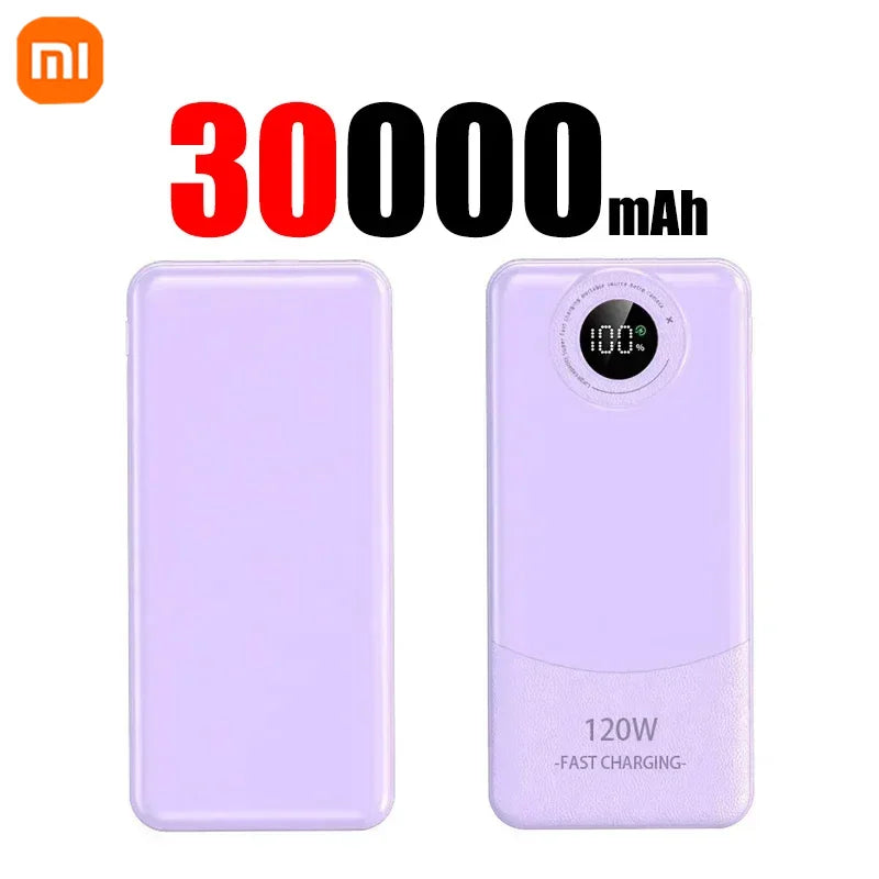 Xiaomi 50000mAh PowerBank 120W Super Fast Charging Four Heads Portable Charger Emergency Battery Supply For iPhone Samsung 2025