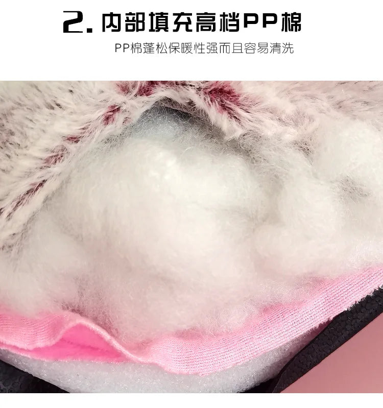 Top Qulaity Man slippers Plus Size 36-45 Creative Zebra pattern Paw Shoes Unisex Warm winter woman slipper