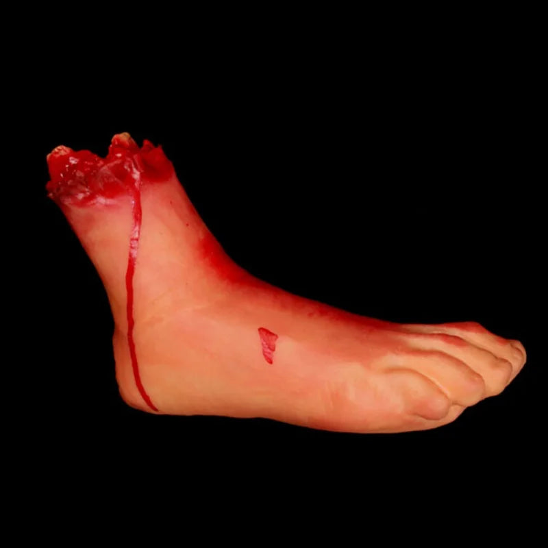 Halloween Props Decorations Horrible Blood Broken Fake Limbs Fingers Legs Arm Feet Latex Tricky Toys For Haunted House Decor