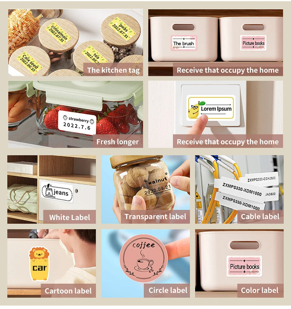 NIIMBOT Mobile B1 Label Printer Bluetooth Thermal Paper Pocket Maker Self-Adhesive Sticker Labeling Tag Price for Retail Store
