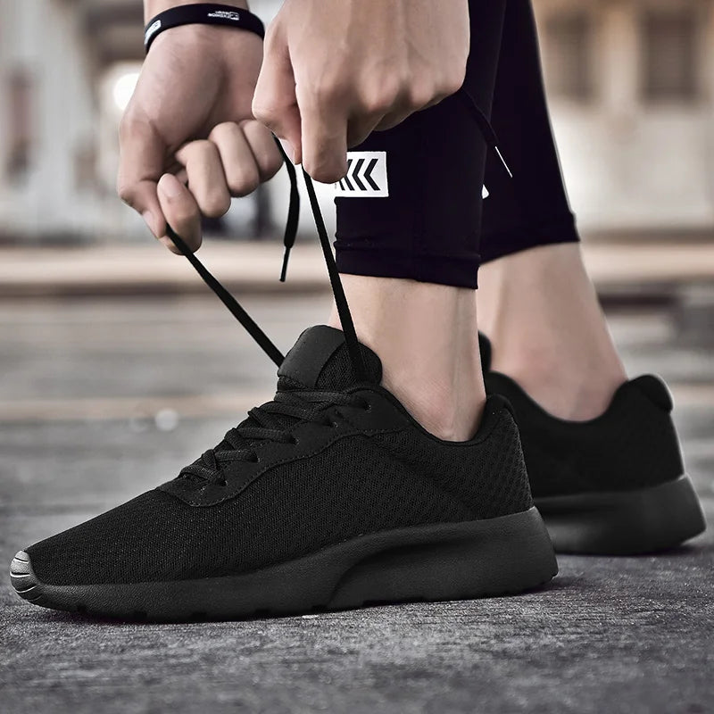 Spring New Men Casual Shoes Lace up Men Shoes Lightweight Comfortable Breathable Walking Sneakers Tenis Feminino Zapatos
