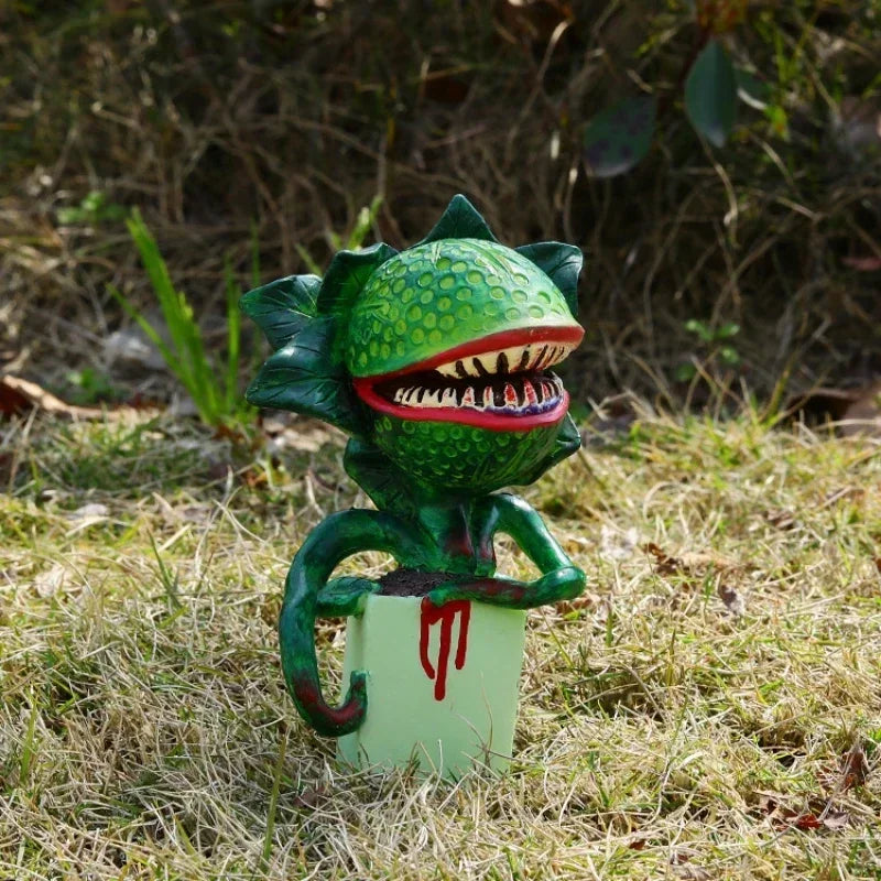 Cannibal Flower Resin Crafts Ornament Decorations Halloween Horror Decor Garden Carnivorous Plant Crafts Home Landscapes