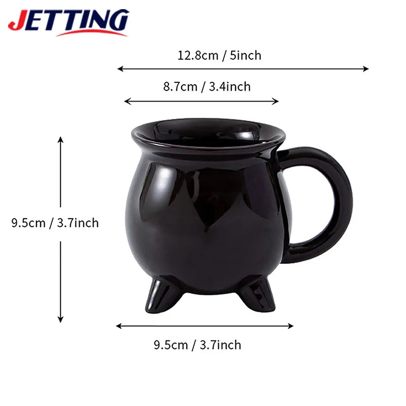 Halloween Wizard Magic Jar Ceramic Mug Decorative Ornament Pumpkin Ghost Afternoon Tea Breakfast Milk Cup Halloween Gift
