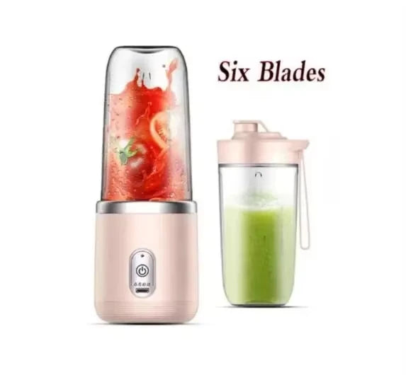 Handheld Usb Personal Mini Juicer Cup Portable Juicer Blender for Travel Water Bottles with Single or Double Cups