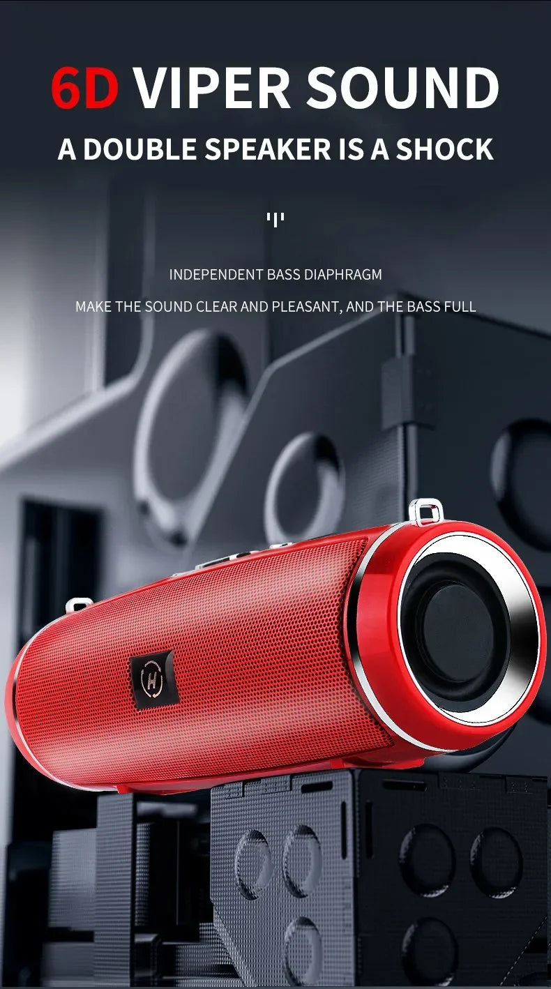 200W High-power Bluetooth Speakers Portable Bass Outdoor Wireless Audio 3D Surround Bluetooth Speaker TWS/FM/voice Dance