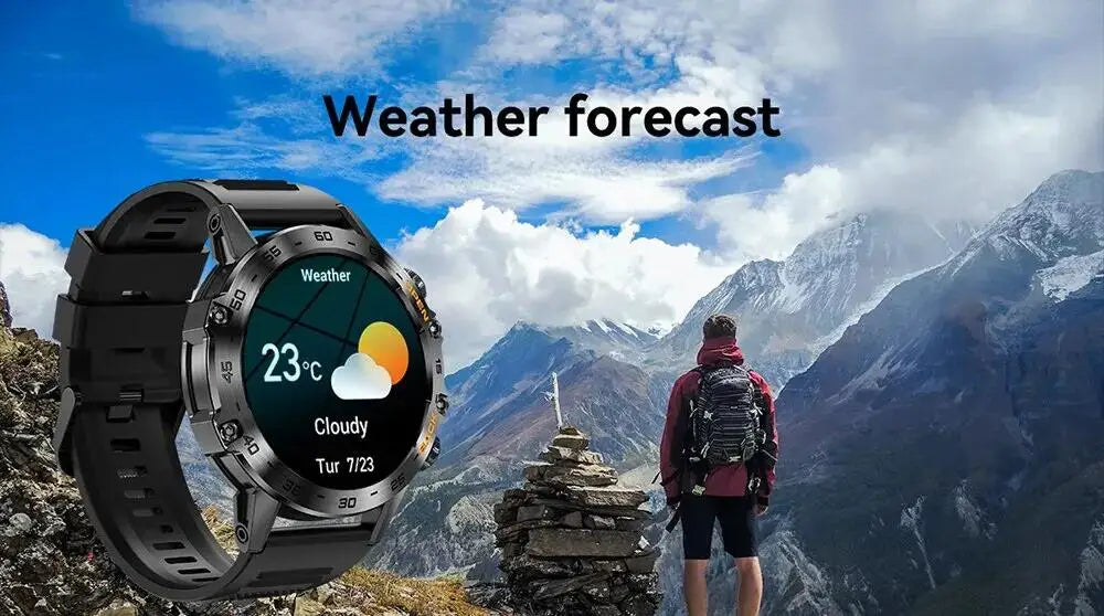 LIGE Smart Watch New1.39" Bluetooth Call Men Outdoor Sport Fitness Heart Rate Health Monitoring Smartwatch for Android IOS Phone