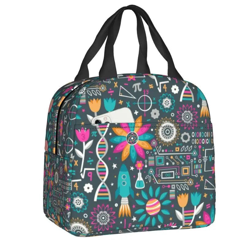 Custom I Am A Scientist Lunch Bag Science Physics Chemistry Biology Cooler Thermal Insulated Lunch Boxes for School Children