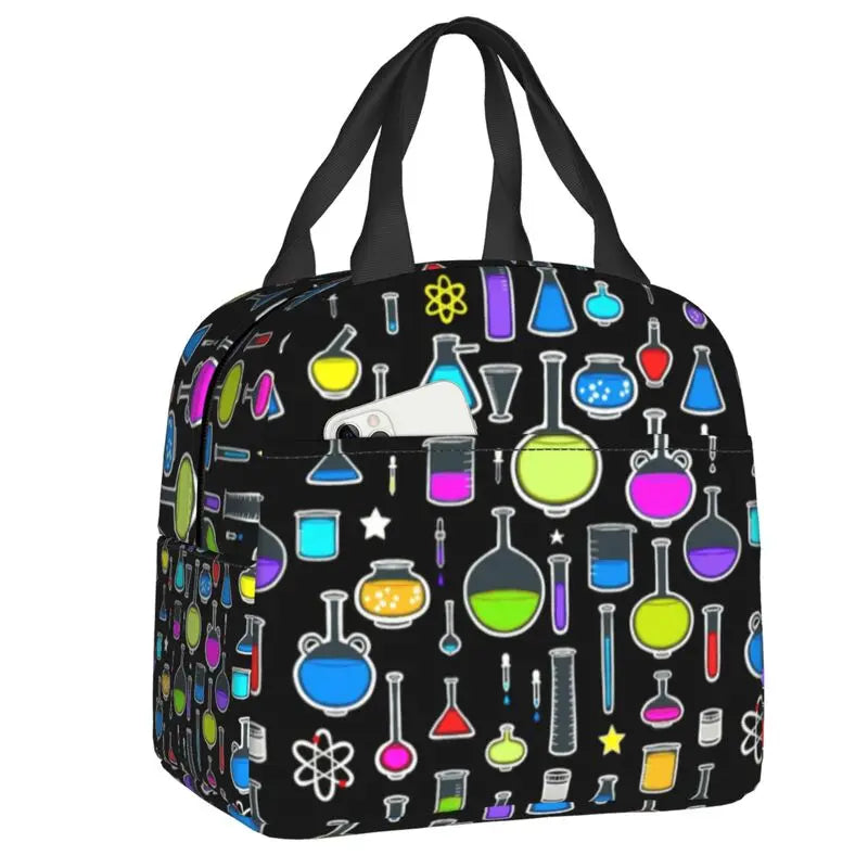 Custom I Am A Scientist Lunch Bag Science Physics Chemistry Biology Cooler Thermal Insulated Lunch Boxes for School Children