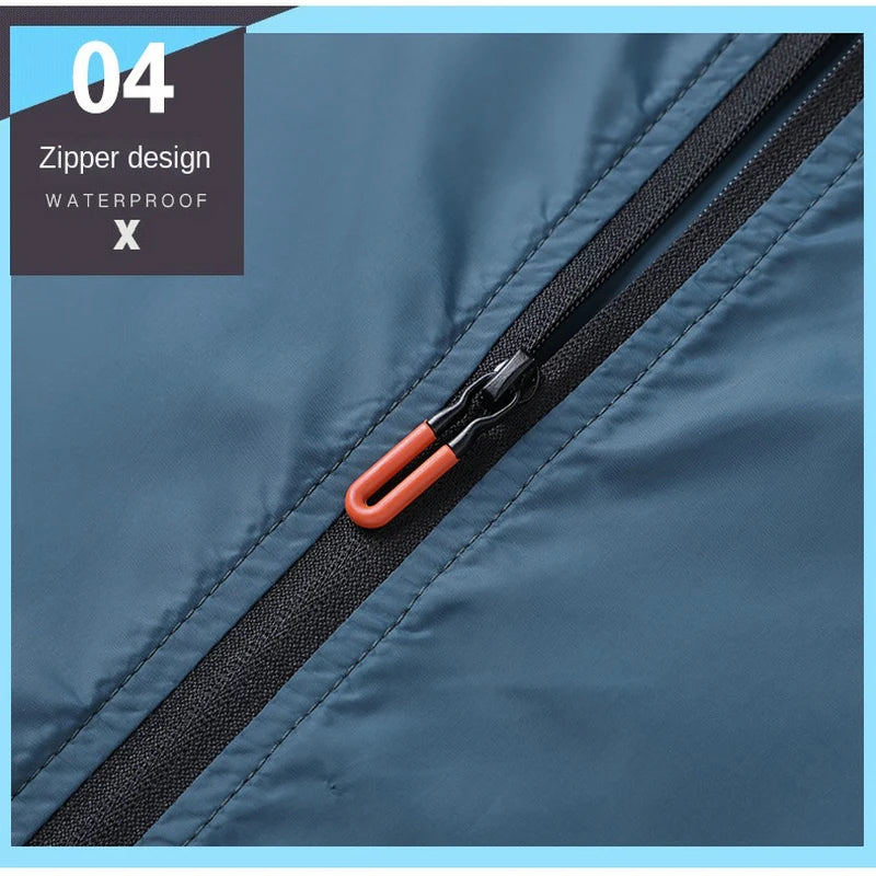 Moto Poc Summer Men Windproof Waterproof Cycling Jacket MTB Bicycle Clothing Windbreaker Anti-UV Mountain Bike Coat Fishing Wear