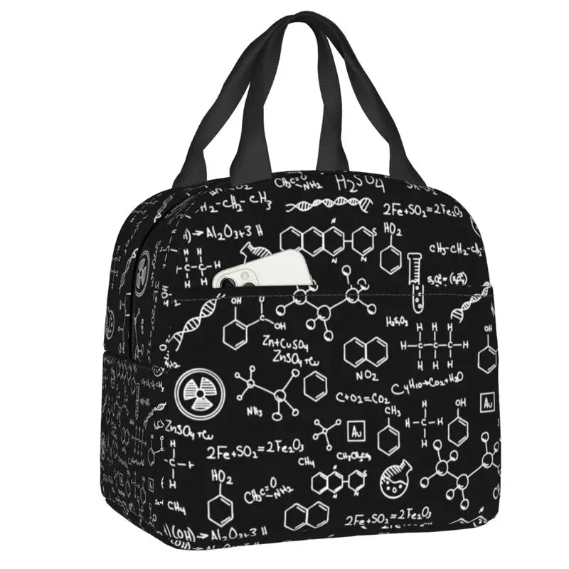 Custom I Am A Scientist Lunch Bag Science Physics Chemistry Biology Cooler Thermal Insulated Lunch Boxes for School Children