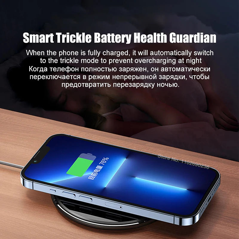 30W Original Magnetic Wireless Charger For Samsung S23 S22 S21 Ultra Plus Apple iPhone 13 12 11 14 Pro Max Xiaomi Mi 13 12 Pro