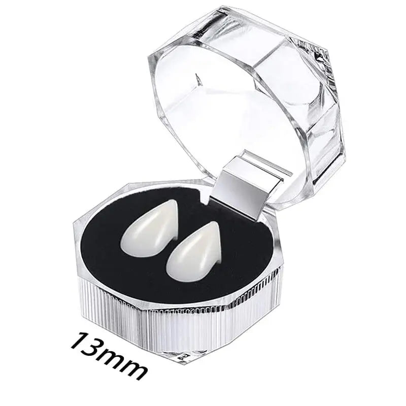 Vampire Teeth Fangs Cosplay Denture With Adhesive for Halloween Costume Prop False Teeth Horror Halloween Party Decoration Favor