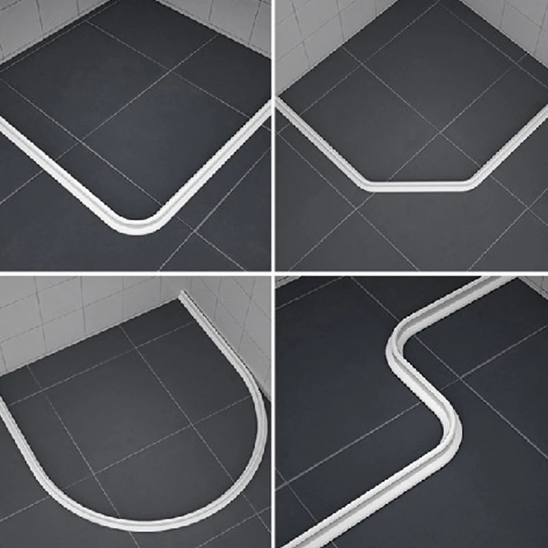 Bathroom Toilet Wet Dry Separation Barrier Stopper Retaining Strip Shower Dam Flood Barrier Watertight Seals  Countertop Floors