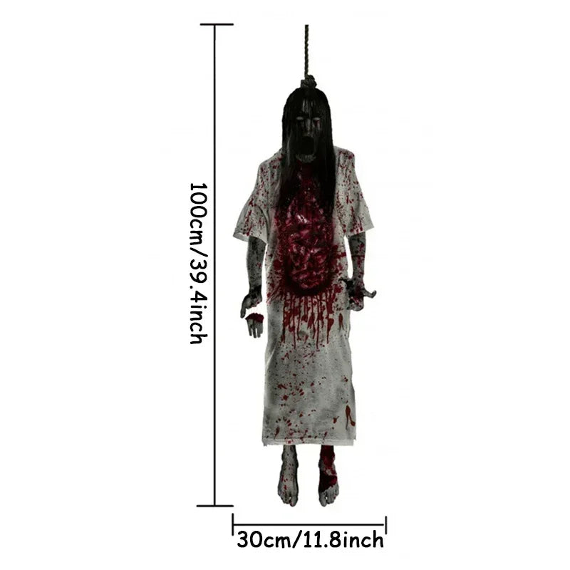 Halloween Ghost Paper Skeleton Window Stickers Can Move Scary Ghost Window Stickers for Windows Glass Walls Party Decorations