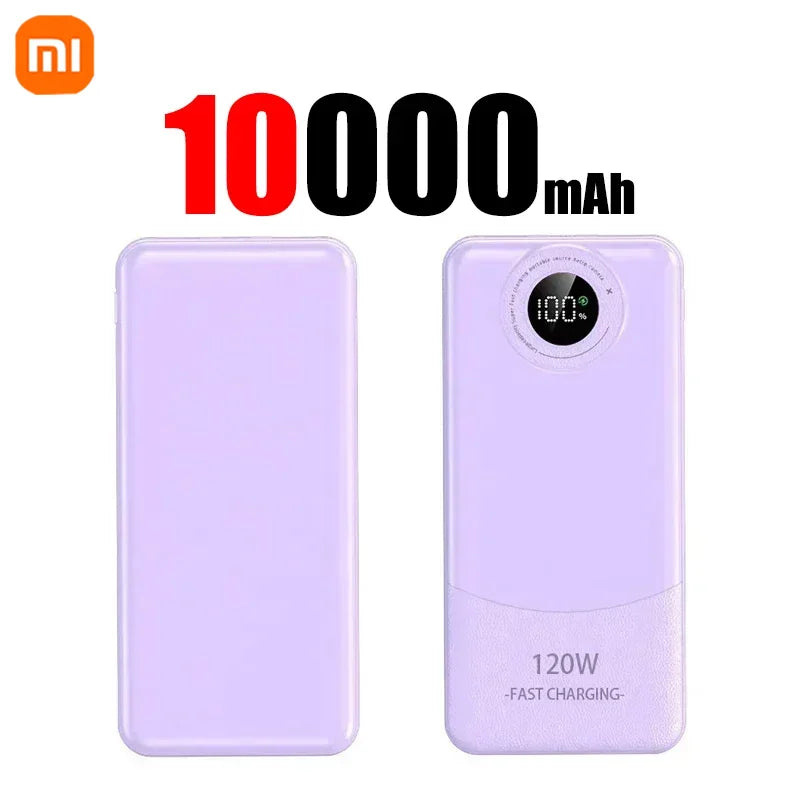 Xiaomi 50000mAh PowerBank 120W Super Fast Charging Four Heads Portable Charger Emergency Battery Supply For iPhone Samsung 2025