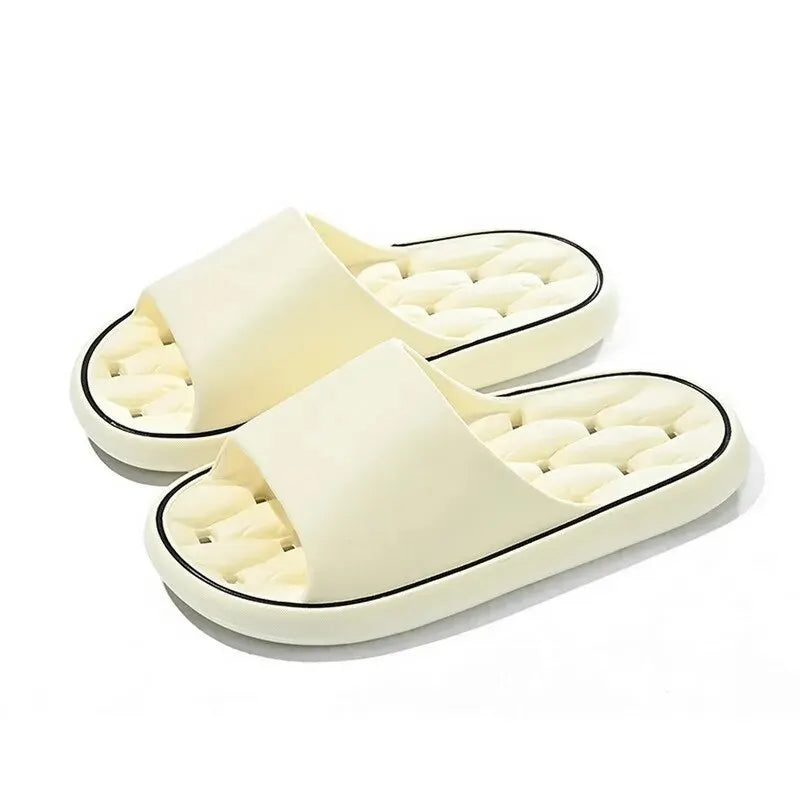 Bathroom House Slippers Leaking Quick-Drying Shower Slipper Light Weight Waterleaky Beach Flip Flops Women Swimming Slides