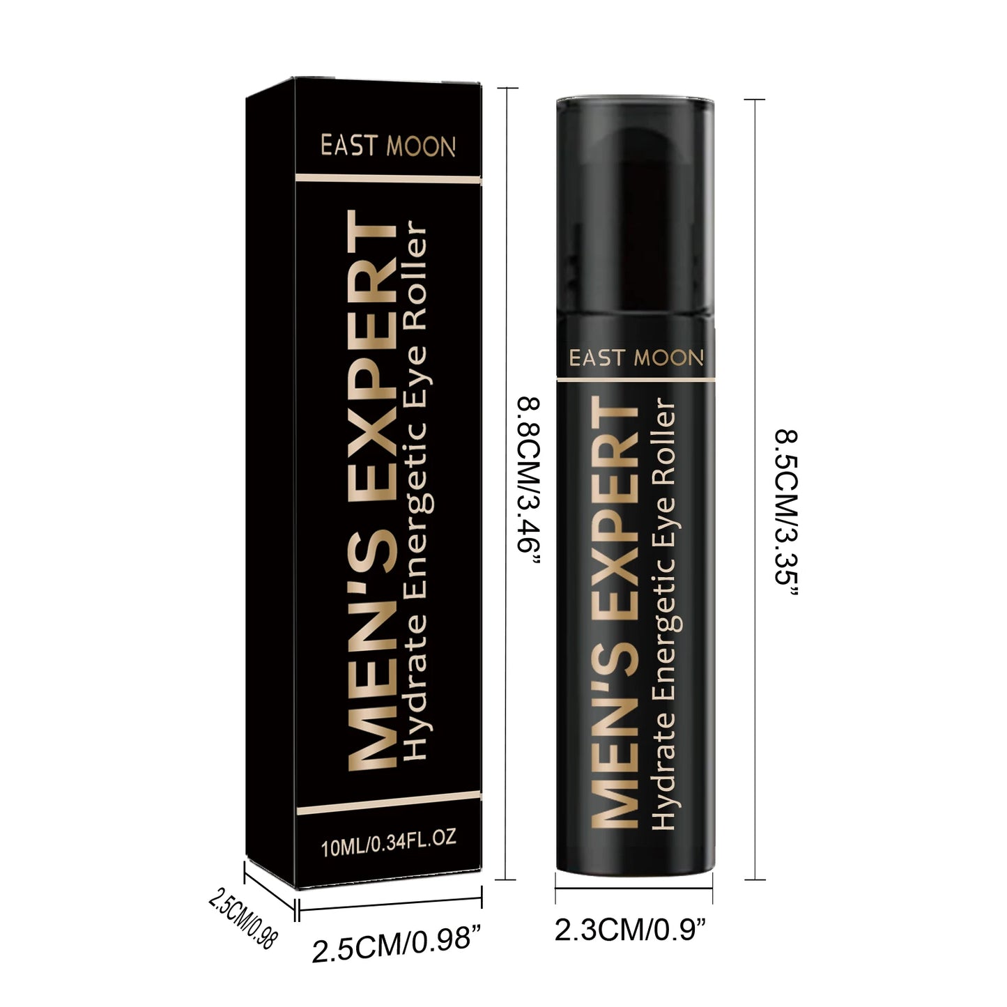 Men's Eye Cream Roller Deep Moisturize Firming Fade Fine Line Removal Black Circles Anti-Puffiness Firming Lifting Eye Care Crea