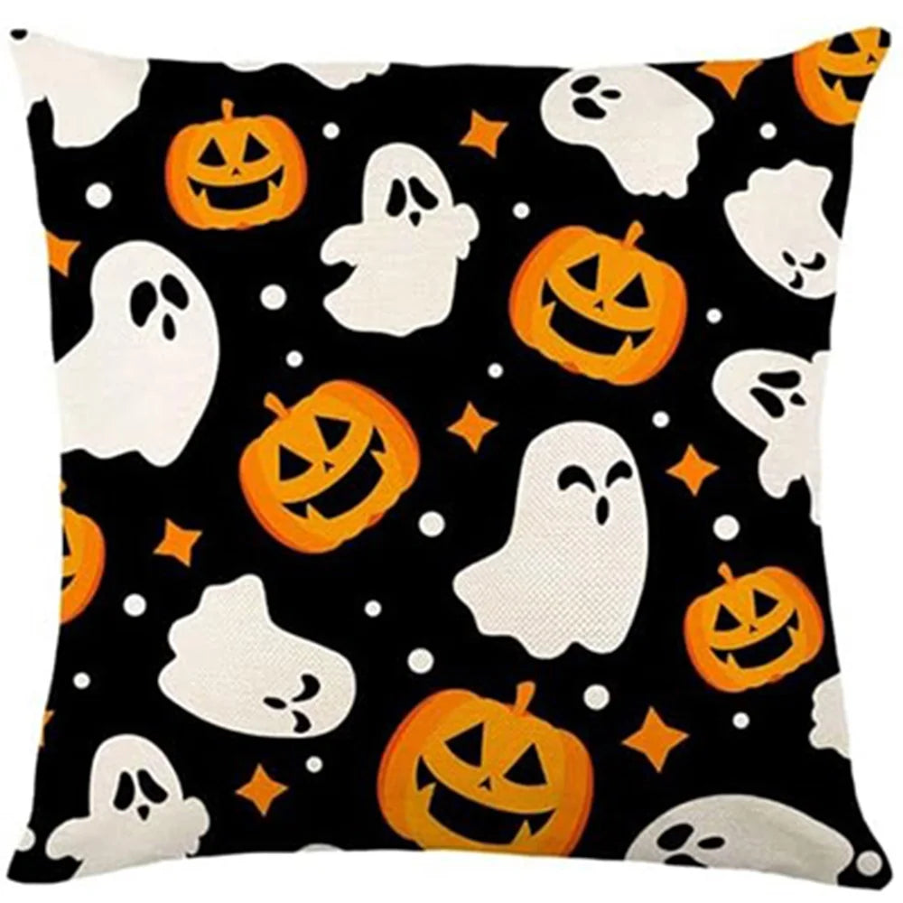 Spooky and Fun Halloween Pillow Covers: Happy Halloween, Ghost, Pumpkin Patterns & 'Boo Y'all' Sofa cushion cover,gift