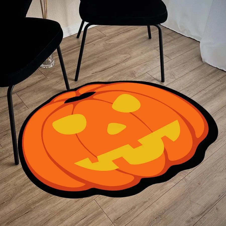 VIKAMA Halloween Ghost Carpet Comfortable Soft Imitation Cashmere Home Decor Bedroom Decor Rug Entrance Hall Doormat