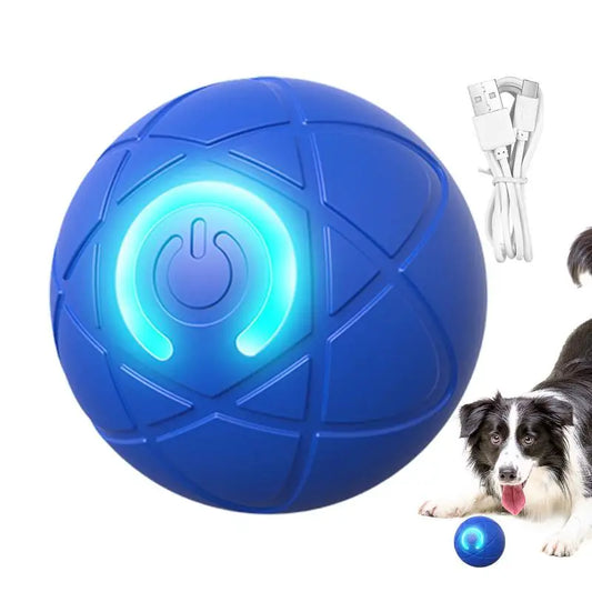 Active Rolling Ball For Dogs Vibrating Rolling Ball Automatic Rolling Ball Toys For Puppy USB Rechargeable Interactive Dog