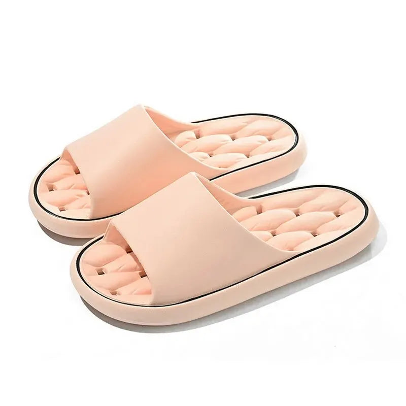 Bathroom House Slippers Leaking Quick-Drying Shower Slipper Light Weight Waterleaky Beach Flip Flops Women Swimming Slides